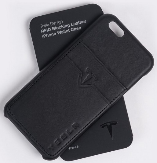 Tesla Leather Wallet Case