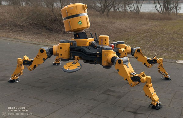 Концепт робота-дворника Recycle Bot