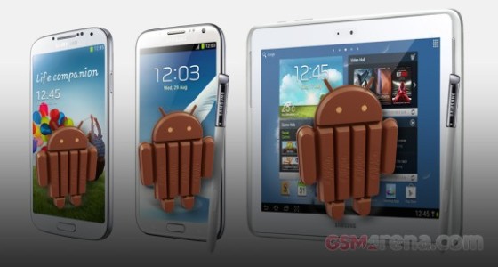 Samsung опубликовала список смартфонов, которые получат Android KitKat
