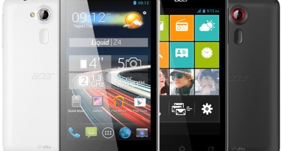 Acer показала новые смартфоны Liquid E3 и Liquid Z4