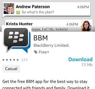 BlackBerry Messenger может выйти для Nokia Asha