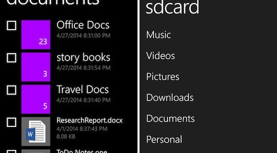 Windows Phone получит файловый менеджер
