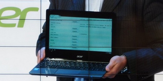Acer выпустит недорогой хромбук с процессором Intel Core i3