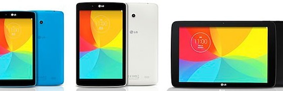 LG анонсировала три планшета серии G Pad