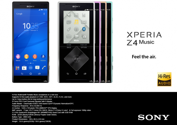 Sony Xperia Z4 Music