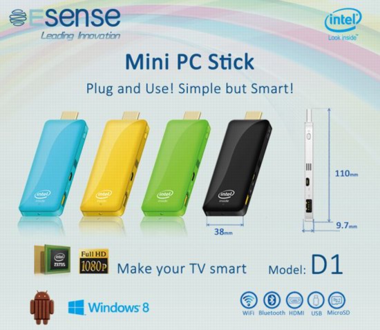 Esense Mini PC Stick D1