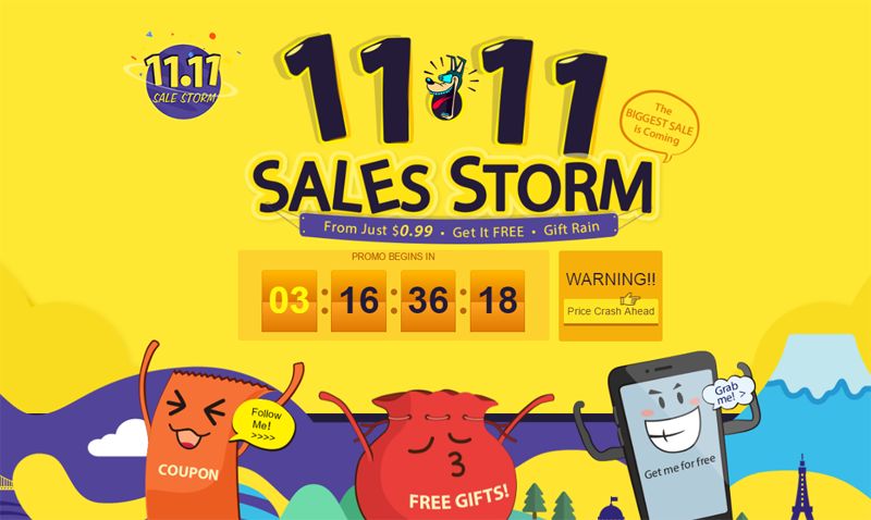 GearBest 11.11 Sales Storm
