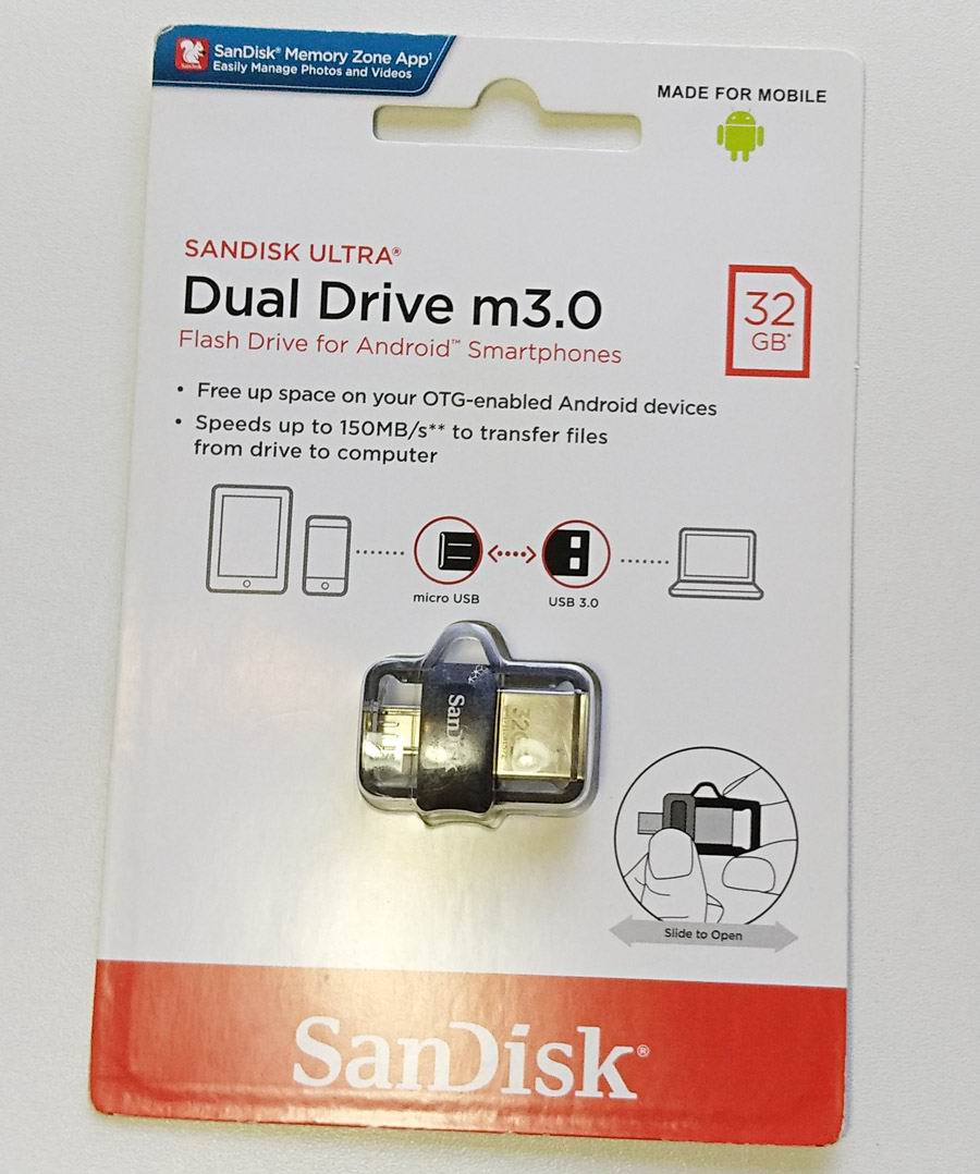SanDisk Ultra Dual Drive m3.0 32 ГБ