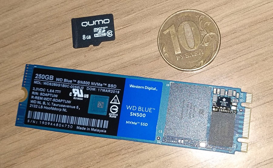 Western Digital Blue SN500 – и жесткий диск больше не нужен