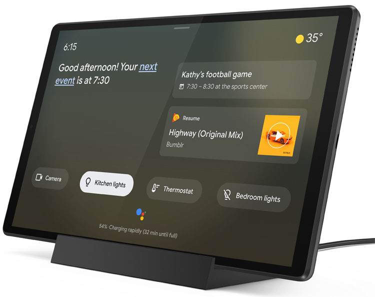 Lenovo M10+  — планшет с Google Assistant вышел в России